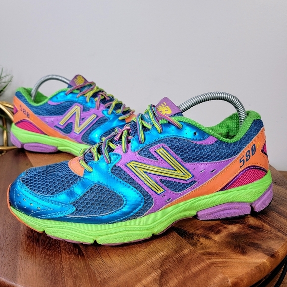 New Balance 580 Size 9 Limited V2 Rainbow Sneaker Running Shoe M580RR2 Athletic - Picture 15 of 17